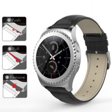 Leather Watch Band for Samsung Galaxy Gear S2 Classic R732