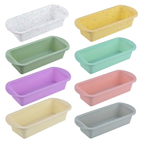 Silicone bread pan rectangular 11 inch white 2