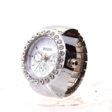 Montre Quinlirra pour femme, cadran à quartz analogique, acier, élégante et élastique, montre à quartz au doigt, accessoire de voyage tendance