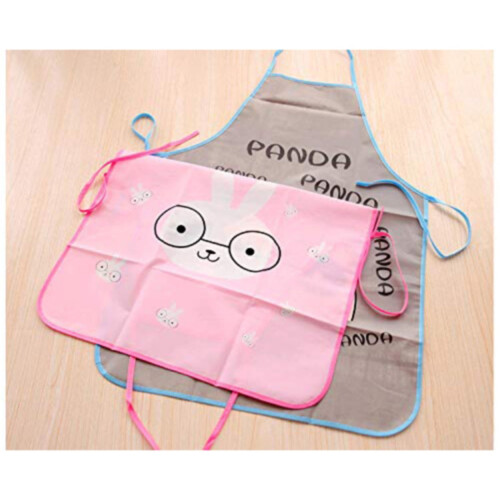 Cute cartoon bust apron Korean style sleeveless kitchen 2