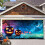 Sfondo per garage con telo da appendere per Halloween 1