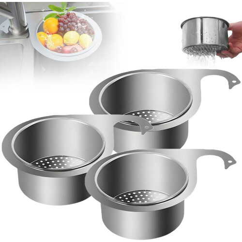 Stainless Steel Sink Drain Strainer Basket 1 Pack