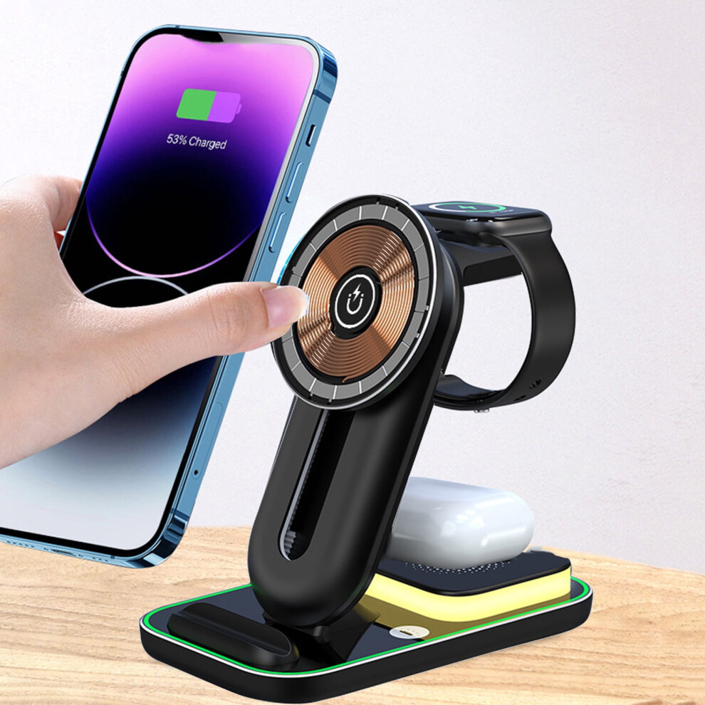Txmfgh Wireless Charging Station 15W 4-In-1 Light 972700623042