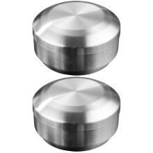 Lot de 2 bols à soupe épais avec couvercle, bols mélangeurs, bols à riz, bols en acier inoxydable, accessoire de cuisine pour enfants