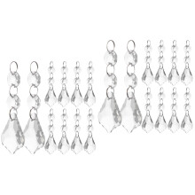 Crystal Prism Pendants Light Transparent 20 pcs