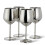 Stainless Steel Wine Glasses Silver 6 pcs 1