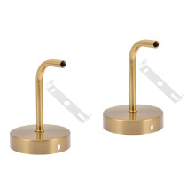 Wall Light Pole Wrought Iron Elbow Holder 2 Sets