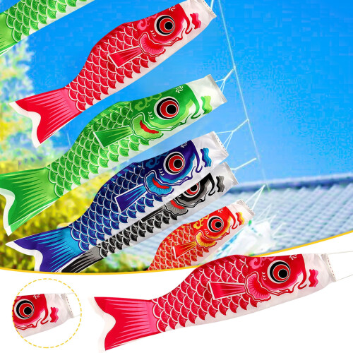 Bandeira de cata-vento com carpa japonesa (1 peça) 1