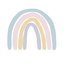 Rainbow Wall Decal Colorful Removable Sticker for Kids Room