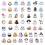 Ghost Stickers Vinyl Waterproof Candy Bags 50 Pc 2