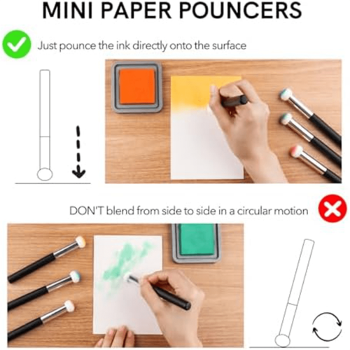 Sponge Applicators Mini Paper Pouncers 8 Pcs 1