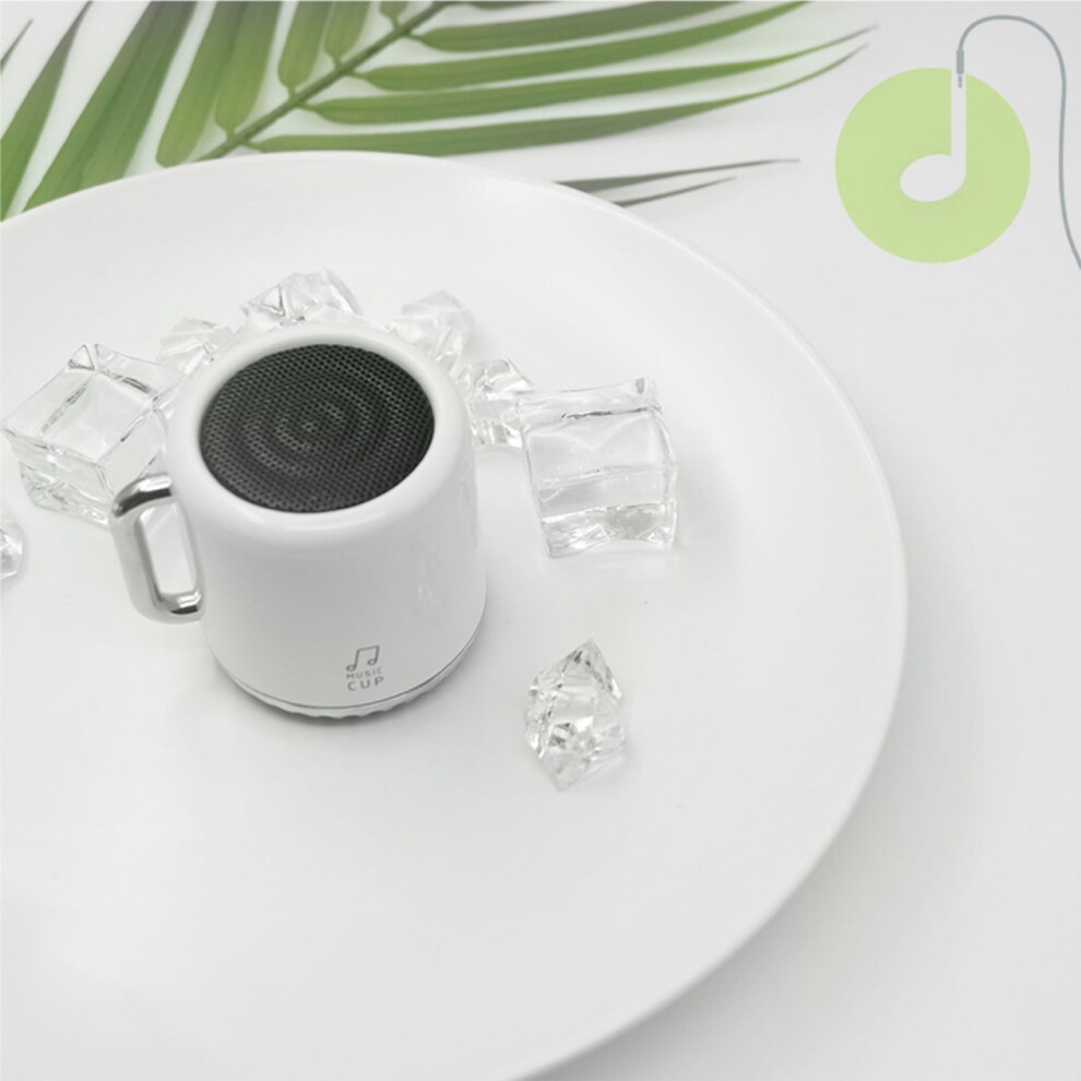 Portable Bluetooth Speaker With Fan 10H Playtime Water White 908436352949