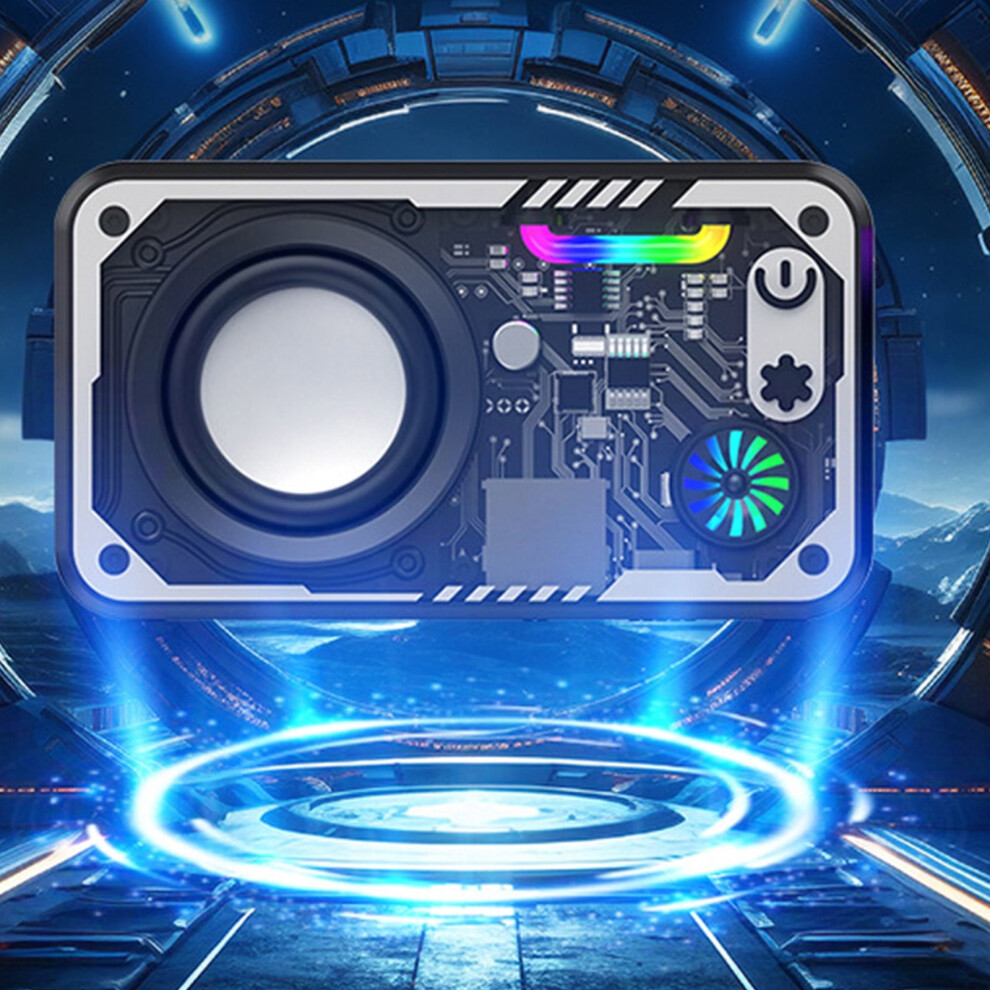 Txmfgh Portable Bluetooth Speaker Transparent Cyberpunk 908436352987