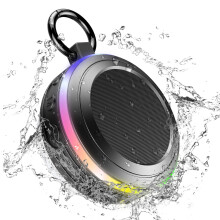 Enceinte Bluetooth Txmfgh IPX7 avec un son puissant, conception étanche pour une utilisation intérieure, extérieure et dans la salle de bain.