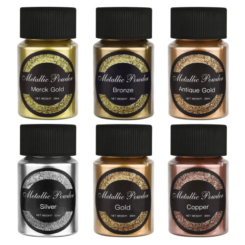 Metallic Resin Pigment 6 Colors 20ml 1