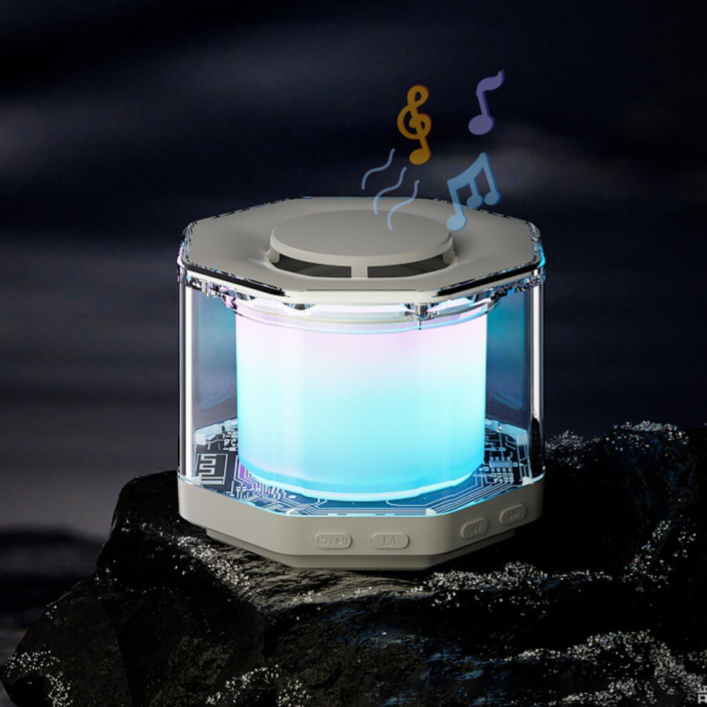Txmfgh Mini Outdoor Bluetooth Subwoofer Speaker With Rgb Light 908436352727
