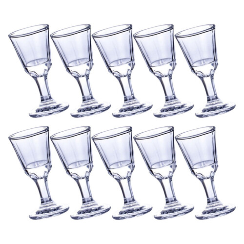 Wine Glasses White Highball Plastic 10 Pcs