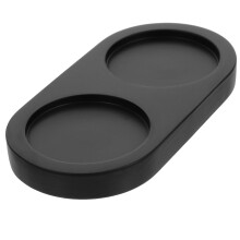 Base de moulin à poivre en bois, récipients à sel et à condiments, dessous de tasse, plateau noir, articles ménagers