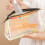 PVC transparent zippered toiletry bag with handle strap 1