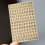 Metal Letter Stickers Gold 3mm 5pcs 6