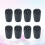 Rubber Trekking Pole Tips Black 8pcs 7