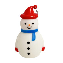Lámpara de noche LED portátil con forma de muñeco de nieve (1 unidad)