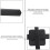 Clock Movement Plastic Long Shaft Mute Battery Set 2
