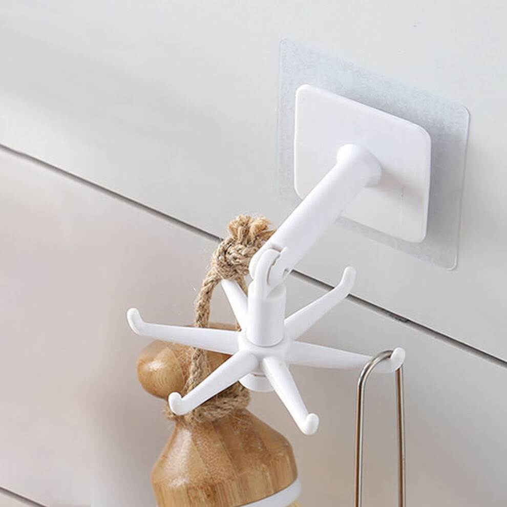 Wall Mounted Rotating Hook Kitchen Bath Accessory 972700219290