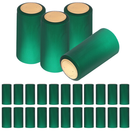 Capsules thermorétractables dorées pour bouteilles de vin (60 pièces)