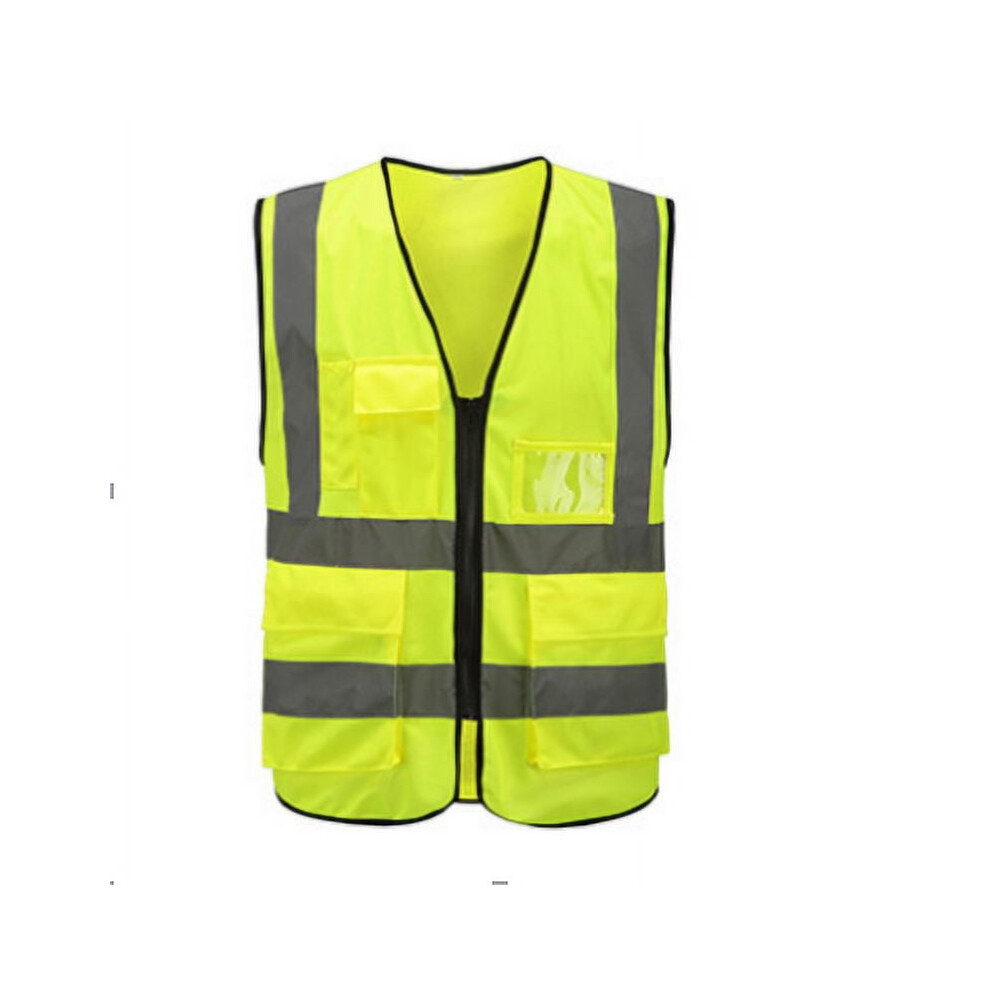 Delaman Reflective Safety Vest Fluorescent Green 908436036627