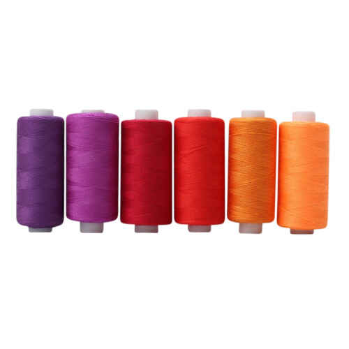 XiYing polyester sewing thread 36-color 400 yards 6-pack 1