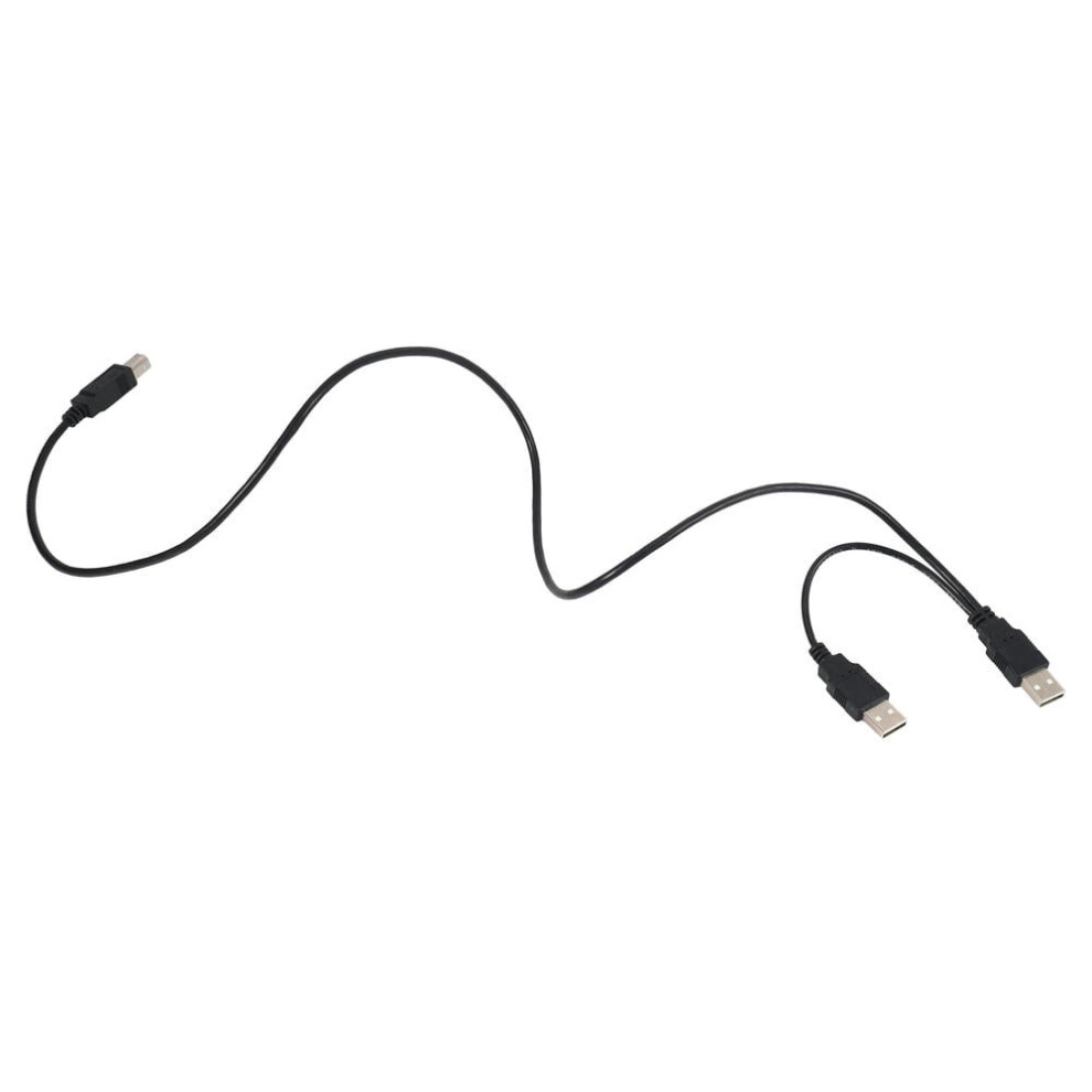 Usb 2.0 Y Cable Dual A To B 80Cm For Printer Scanner Drive 971050928685