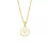 Minimalist white enamel initial pendant necklace A-Z 1