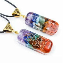 7Chakra Orgone Hanger met Natuurstenen Rechthoekig