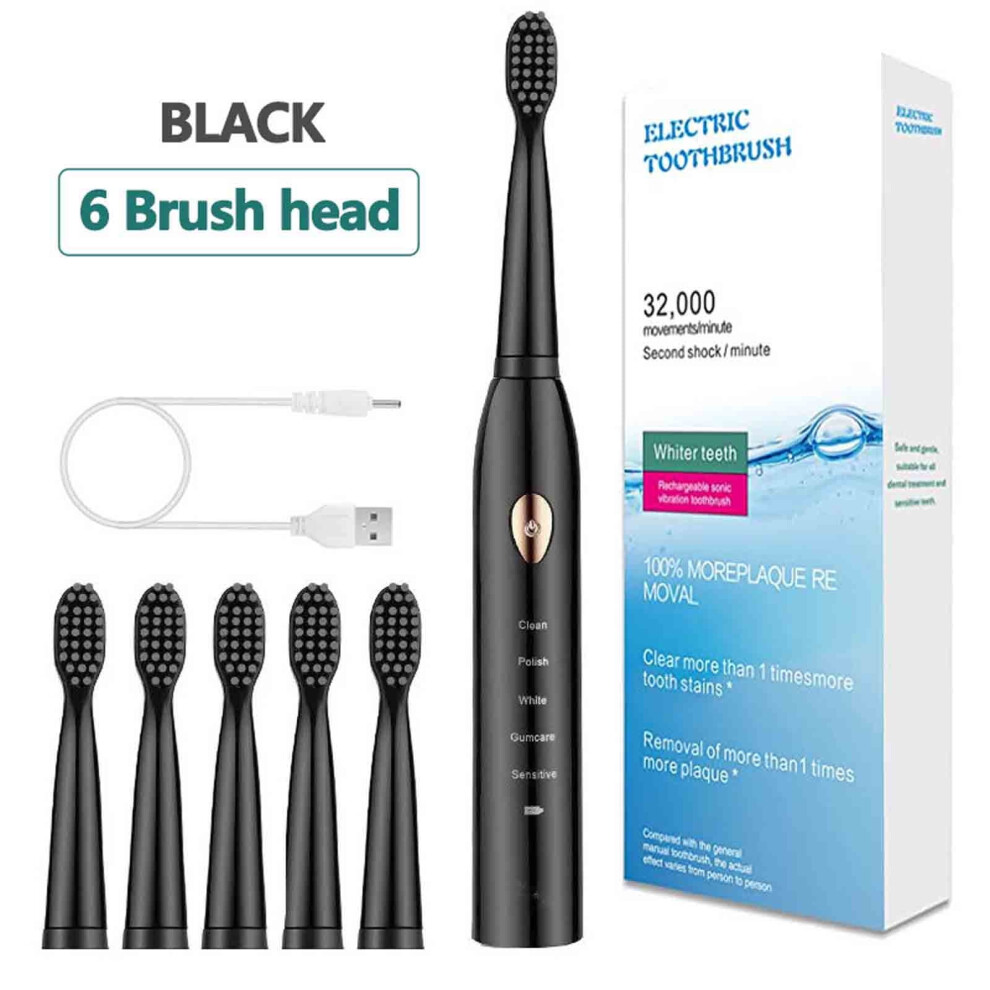 Ozmmyan adult electric toothbrush soft bristle 5-mode