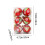 Clear Painted Christmas Tree Balls Red 6 pcs 3