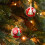 Clear Painted Christmas Tree Balls Red 6 pcs 6