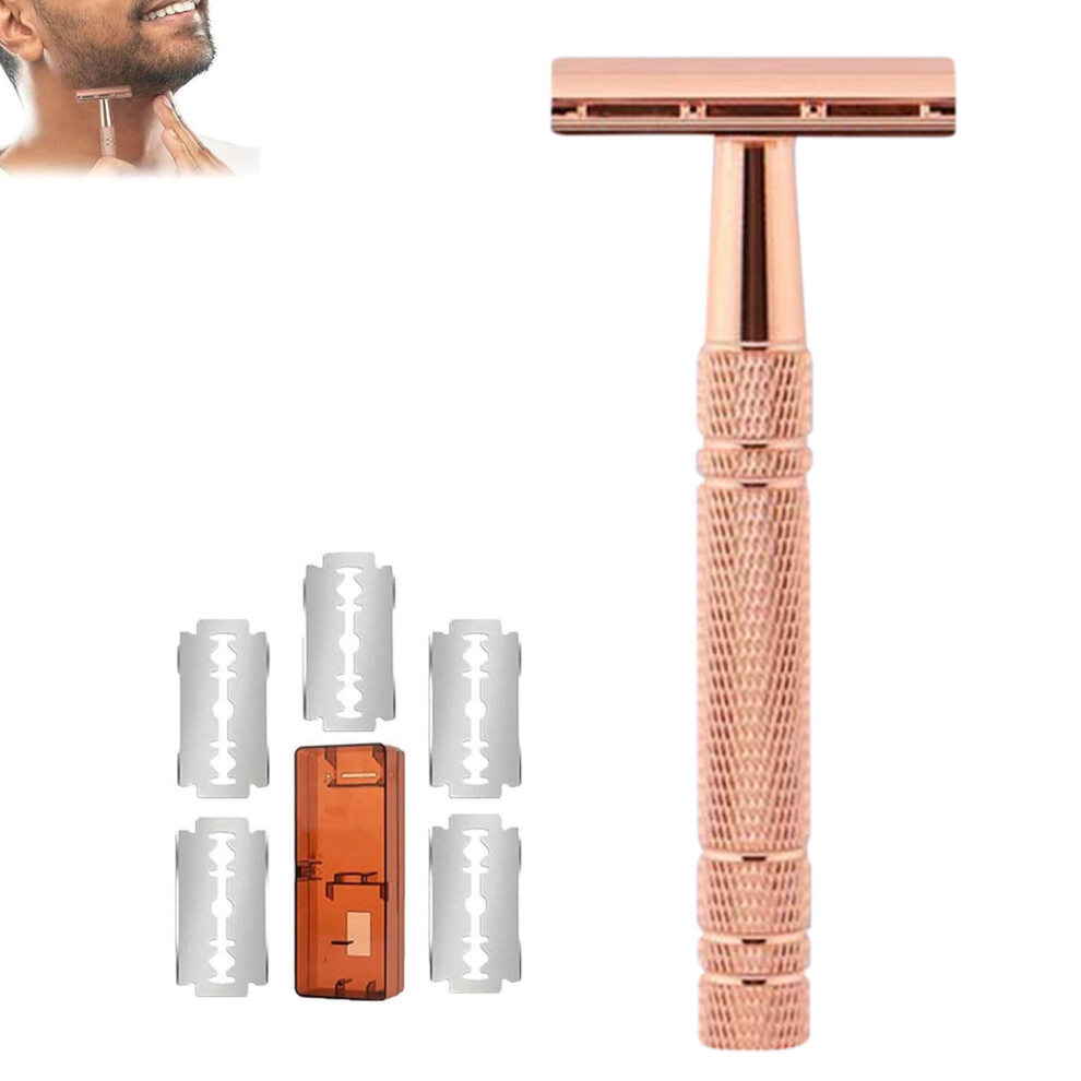 Ozmmyan Women's Double Razor with 5 Coated Blades