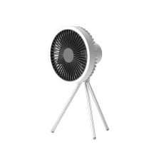 VALSEEL Ventilatore piccolo da esterno con treppiede, ventilatore multifunzionale per campeggio, ufficio, scrivania, luce notturna