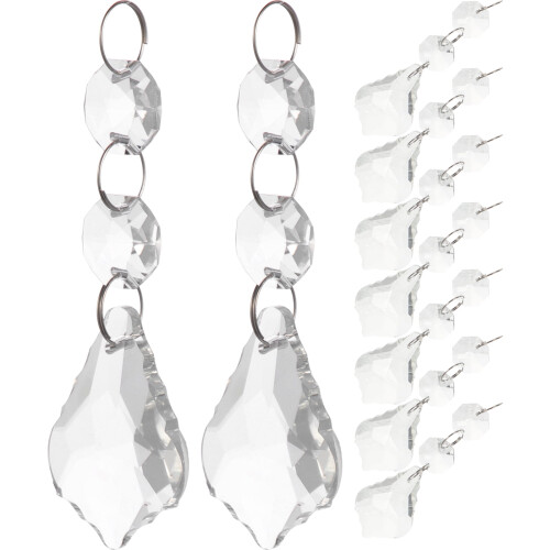 Crystal Prism Pendants Light Transparent 20 pcs 1