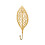 Leaf-shaped coat hook gold ginkgo iron metal 1 piece 1