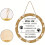 Placa decorativa rústica redonda para cachorro, 20x20cm (8x8 polegadas), 1 peça. 4