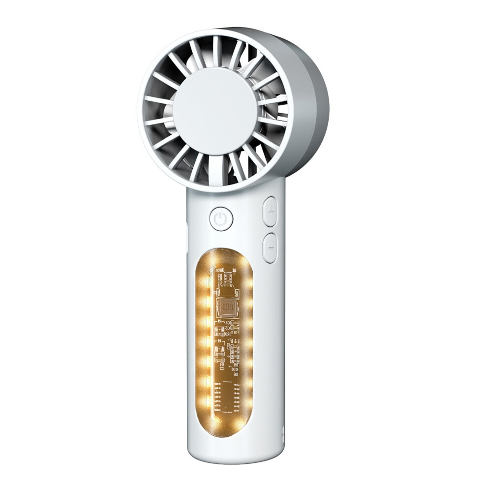 Mini Handheld Fan With Night Light 3600Mah 3-15H Runtime 908436367615