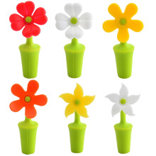 Bouchons de bouteille d'alcool en forme de fleur (6 pièces)