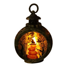 Vintage LED-windlamp voor Halloween en kerstdecoratie