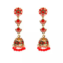 RSAMD Fashion Damen-Ohrringe im Bohème-Stil, lange, farbige Glöckchen, Retro-Schmuck – 257-4