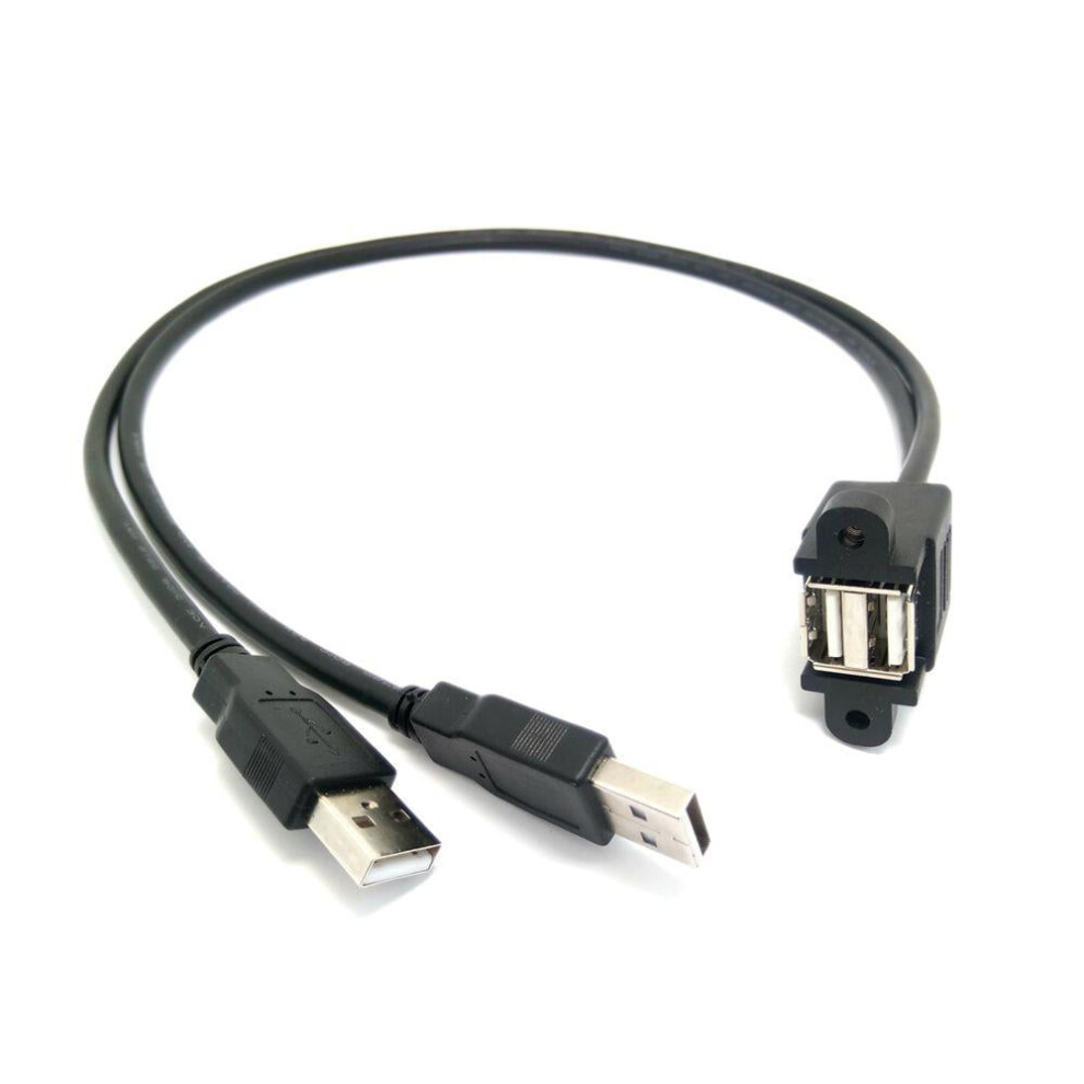 Usb 2.0 Dual-Port Extension Cable With Screw Holes 0.5M 971050929859