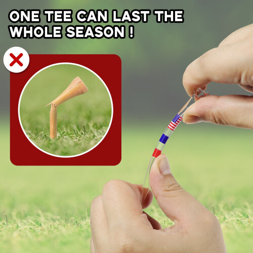 Acrylic Golf Tees Transparent 3.25 Inch