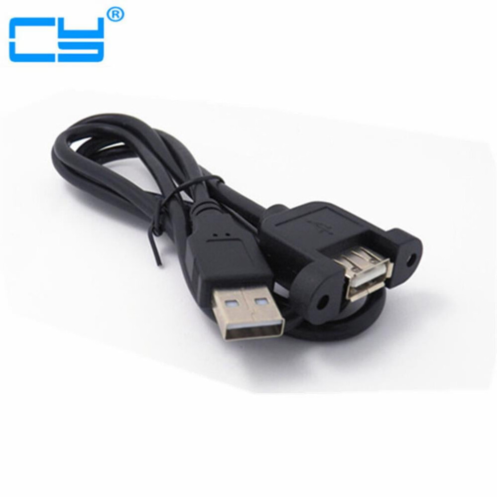 Usb 2.0 A Female Panel Mount To Male Right-Angle Extension 971050930893