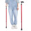 Walking Cane Adjustable for Elderly Safety Red 5